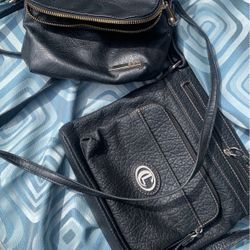 2 Small Black Purses