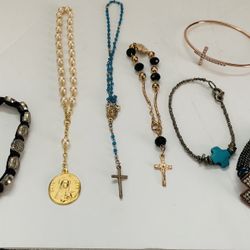 Religious Bracelet Bundle/lot 7 Items