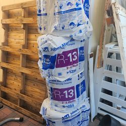 Johns Manville R- 13 Wall Kraft faced Fiberglass Roll Insulation 40-sq ft ( 15-in W x 32-ft L ) Individual pack x6