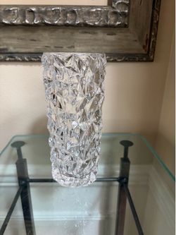 Orrefors carat Crystal vase 7”x 3 1/2”