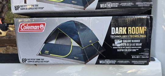Coleman 6 Person Fast Pitch Dark Room Tent