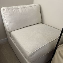 Upholstered Accent Chair Armless