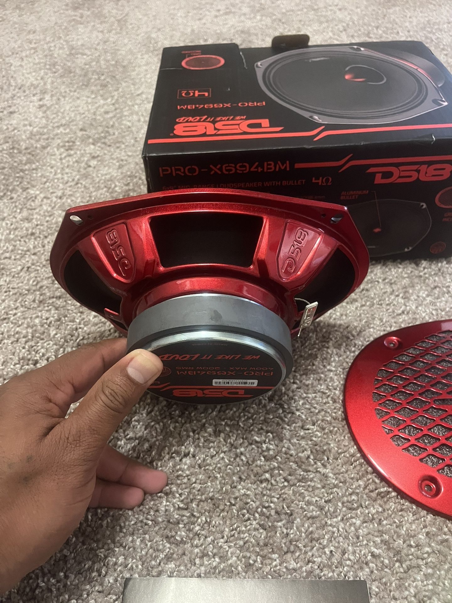 DS18 PRO-X694BM 6x9" Mid-Range Loudspeak