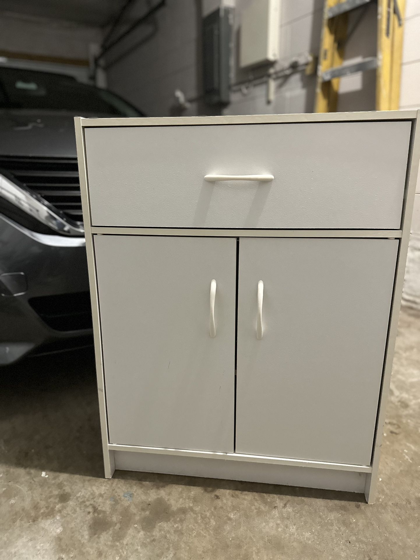 White Utility Cabinet