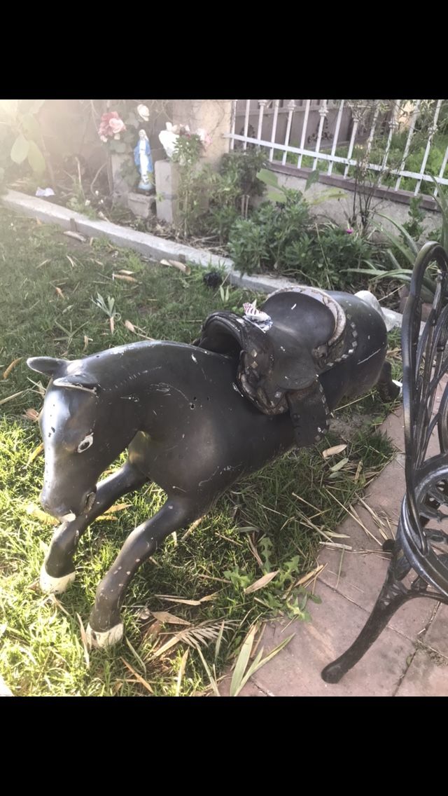 Antique mechanical pony