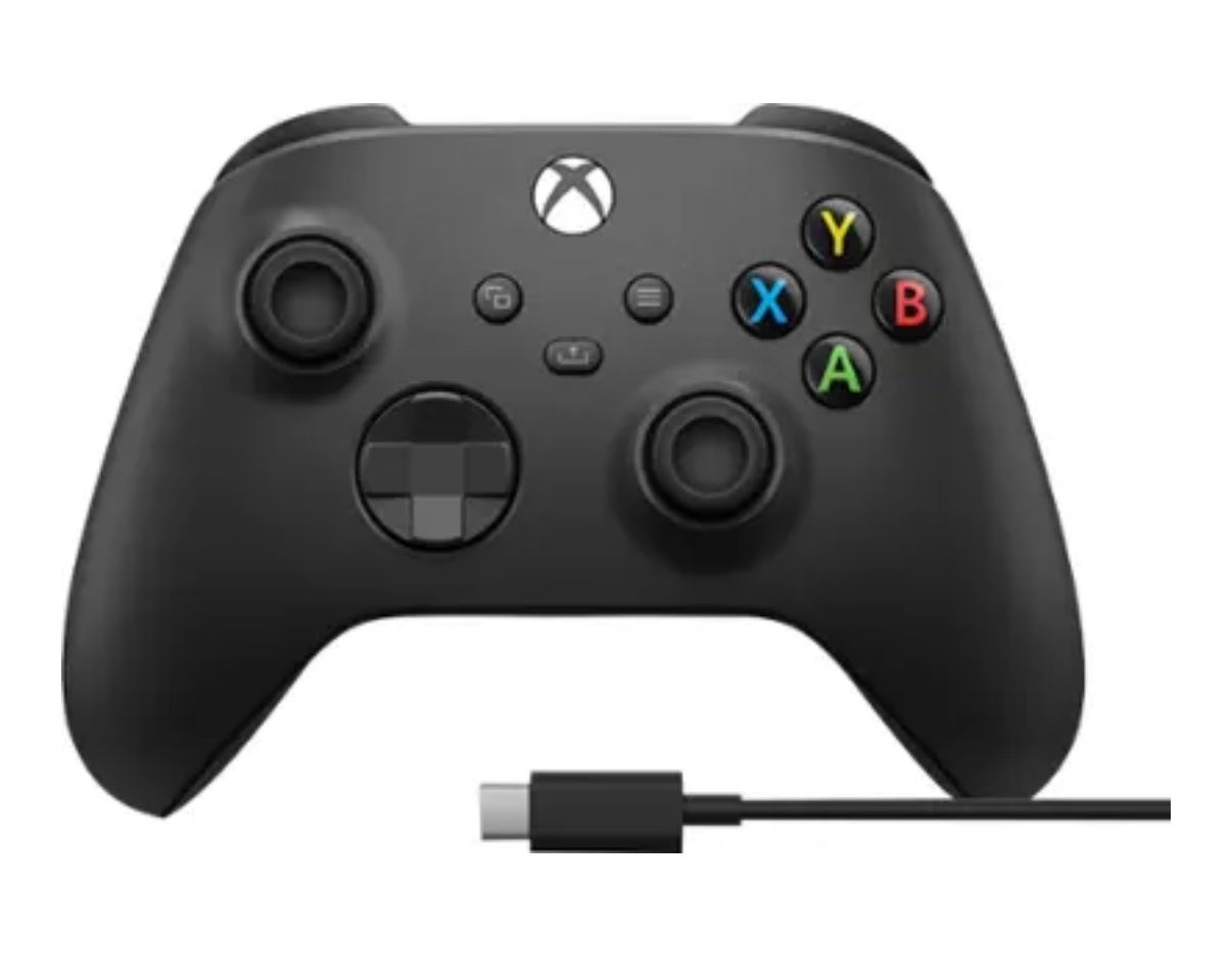 NEW Microsoft - Xbox Wireless Controller for Xbox Series X, Xbox Series S, Xbox One + USB-C Cable, PCs, and Cloud-Enabled Devices - Carbon Black