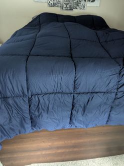 Blue Quilted Comforter
