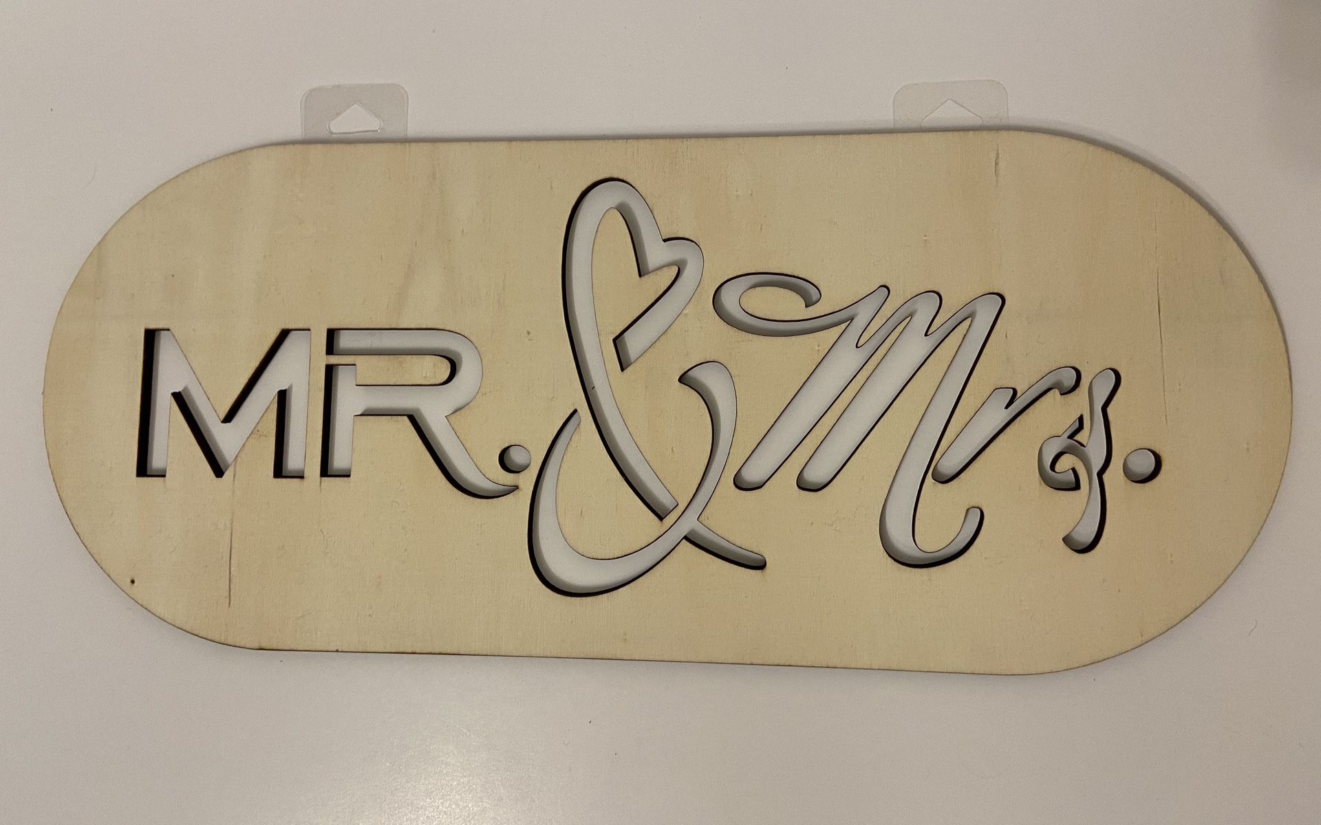 Wedding Decor/Stencil/Sign, “Mr. & Mrs.” and “I love you”
