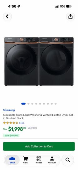Samsung Front-Load Washer & Electric Dryer Set