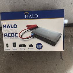 HALO Bolt ACDC Wireless 44400 mWh Portable Jump Starter & Power Bank