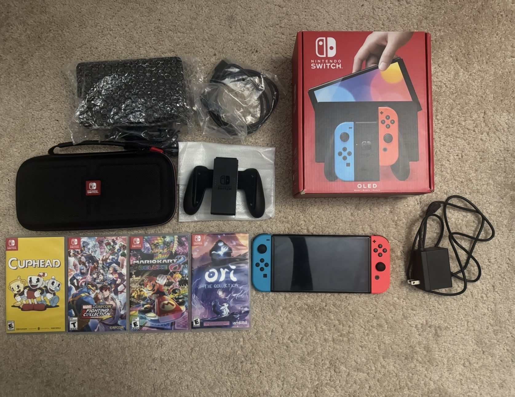 Nintendo Switch OLED With Games And Accessories