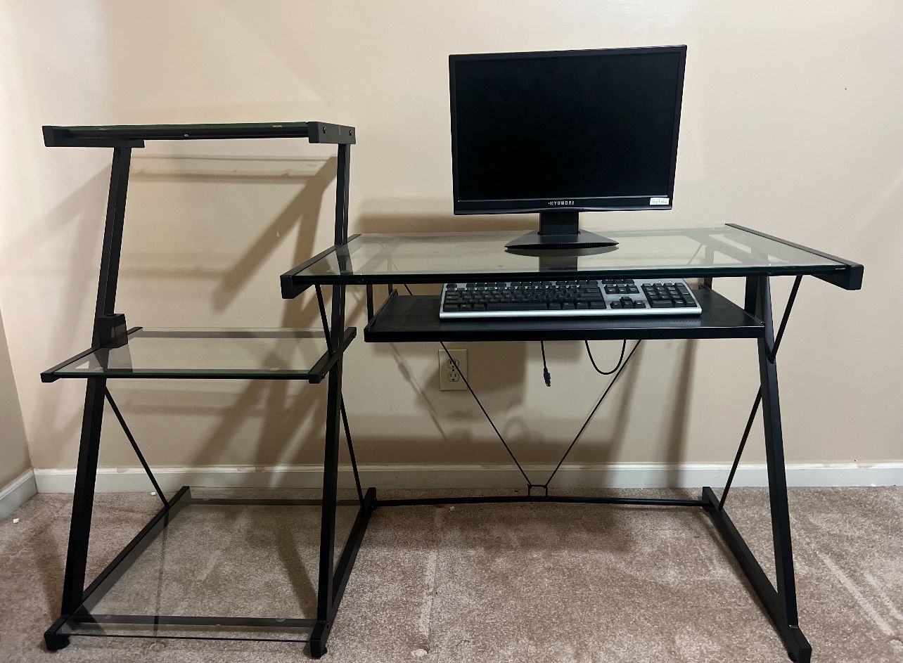 Glass Computer Desk