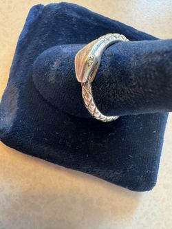 925 Snake Ring Size 7 