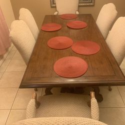 Dining Table Solid Wood Ralp Lauren With Chairs