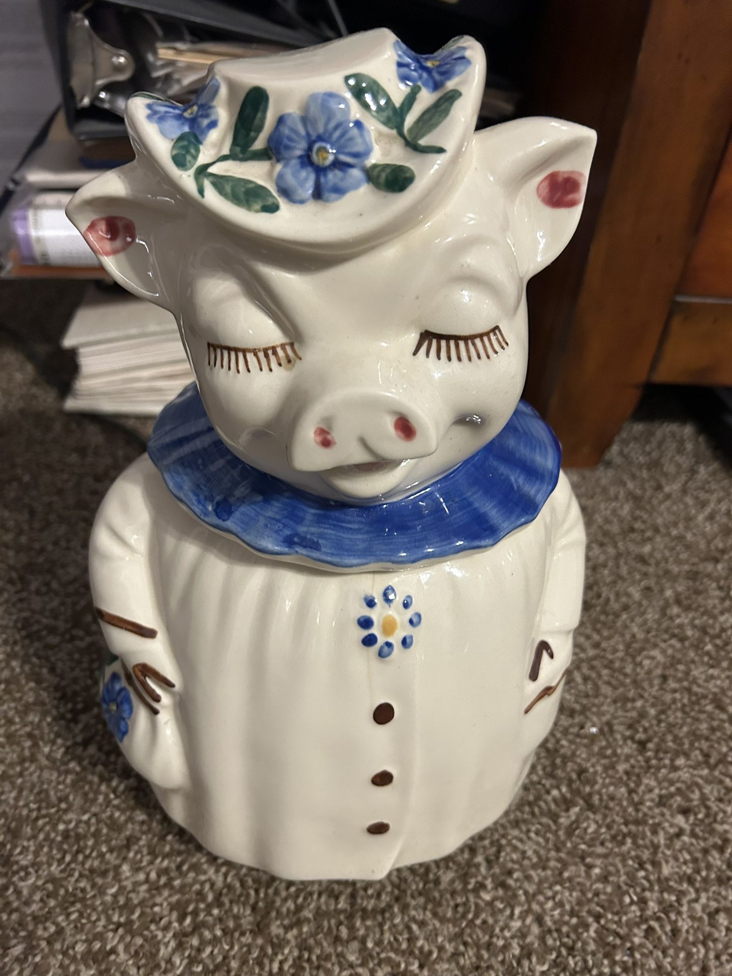 Vintage Pig Cooker Jar