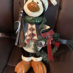 Holiday Winter Penguin  Figurine 