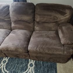 Reclining Microfiber Couch OBO