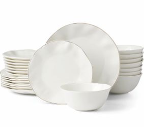 Lenox Blue Bay White 24 Piece Dinnerware Set