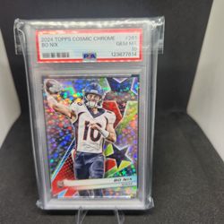 2024 Topps Cosmic Chrome Bo Nix RC #261 PSA 10