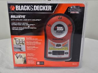 Black+Decker BullsEye BDL170 Self Auto-Leveling Laser Line Level Tool Anglepro