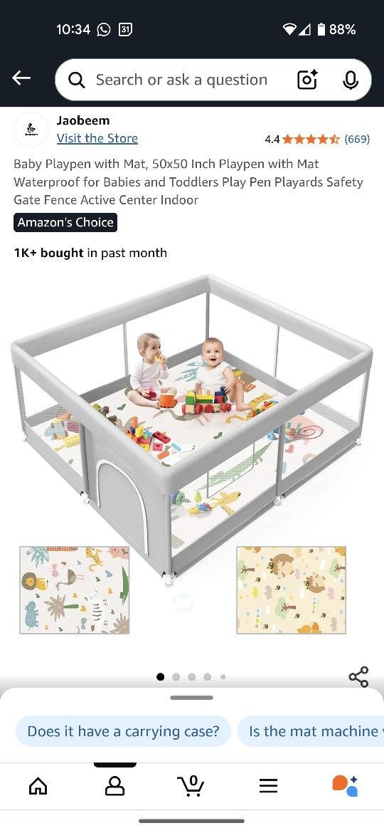 50"x50" Baby Playpen