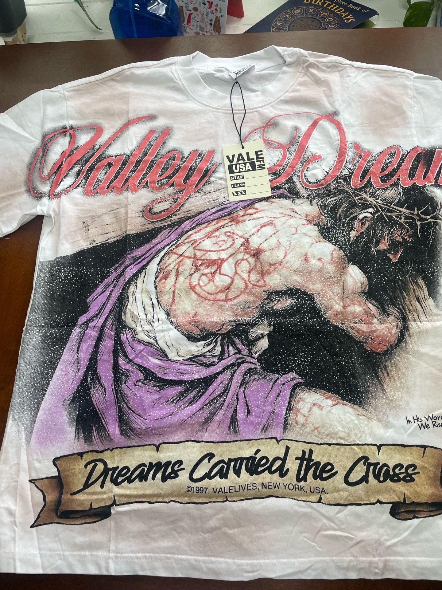 Valley white box tee