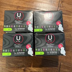 U By Kotex Clean Wear Ultra Thin Pads With Wings 
