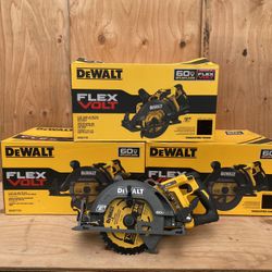 Dewalt 7-1/4” Worm Drive Style Saw Kit With Brake 60v Brushless Skill Saw Model DCS577 (Tool Only)