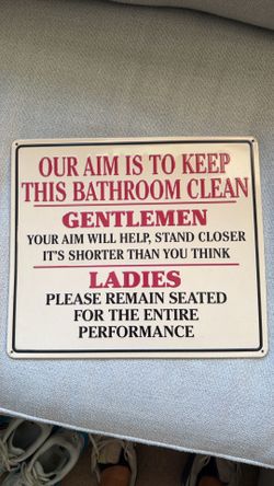 Bathroom sign