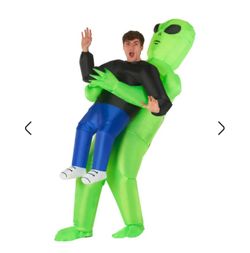 Youth alien blow up costume