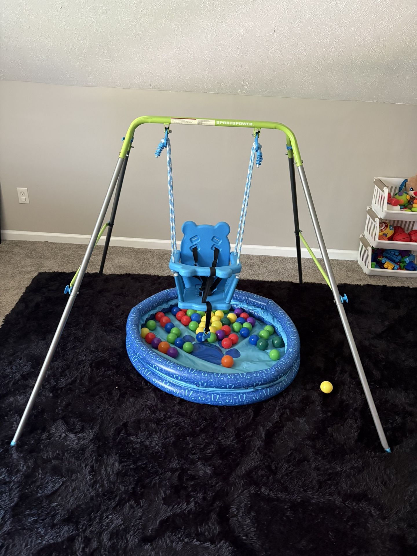 Inside or outside baby/toddler swing
