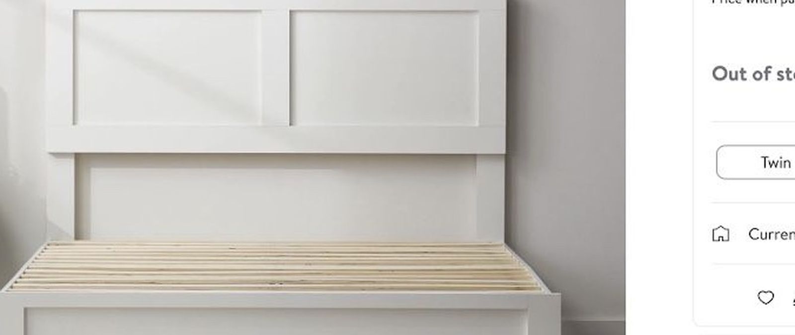 Wooden Platform Queen Bed Frame White