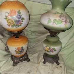 ANTIQUE LAMPS $150 FOR BOTH