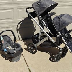 UPPAbaby Vista V2 Stroller, Car Seat, Bassinet Set