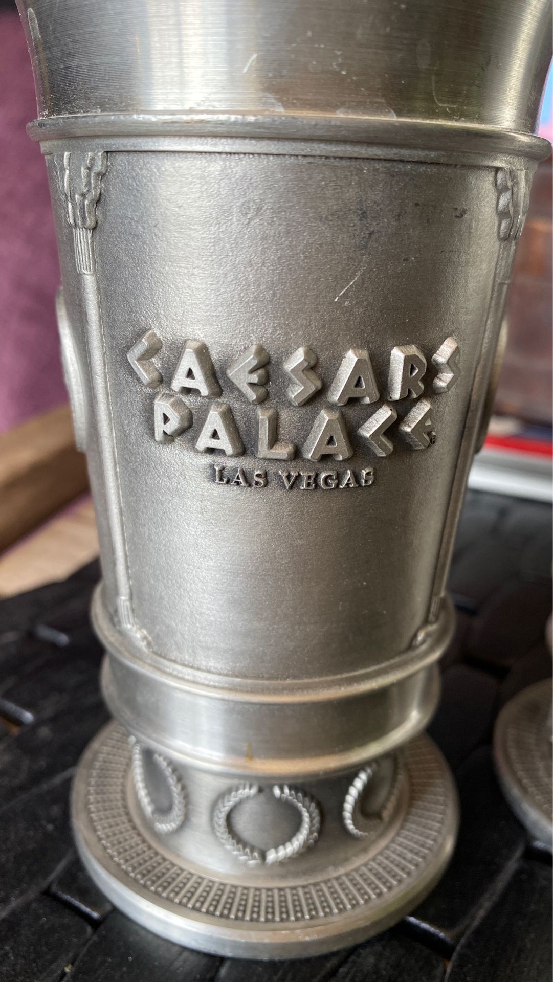 Pair of Caesar’s Palace Pewter Chalices