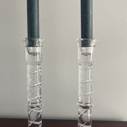 Glass Candle Holders
