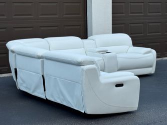 Sofa/Couch Sectional - Electric Recliners - White - Delivery Available 🚛