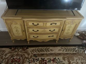 Vintage tv stand buffet table cabinet dresser