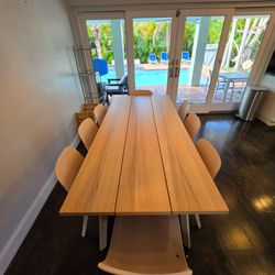 Dinner table 8 chairs