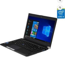 Toshiba Portege R30-A 13.3" HD Laptop PC, Intel Core i5 2.6GHz, 8GB DDR3 RAM, 256GB SSD, DVD±RW, Windows 10 Pro Grade B