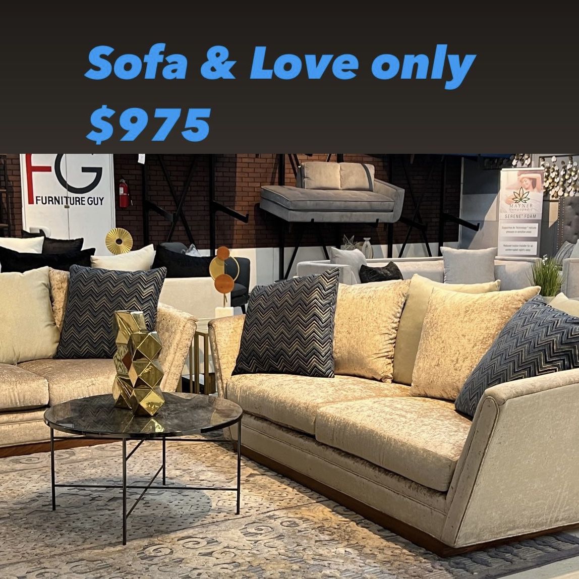 New Sofa And Loveseat ( 1 Set Available)