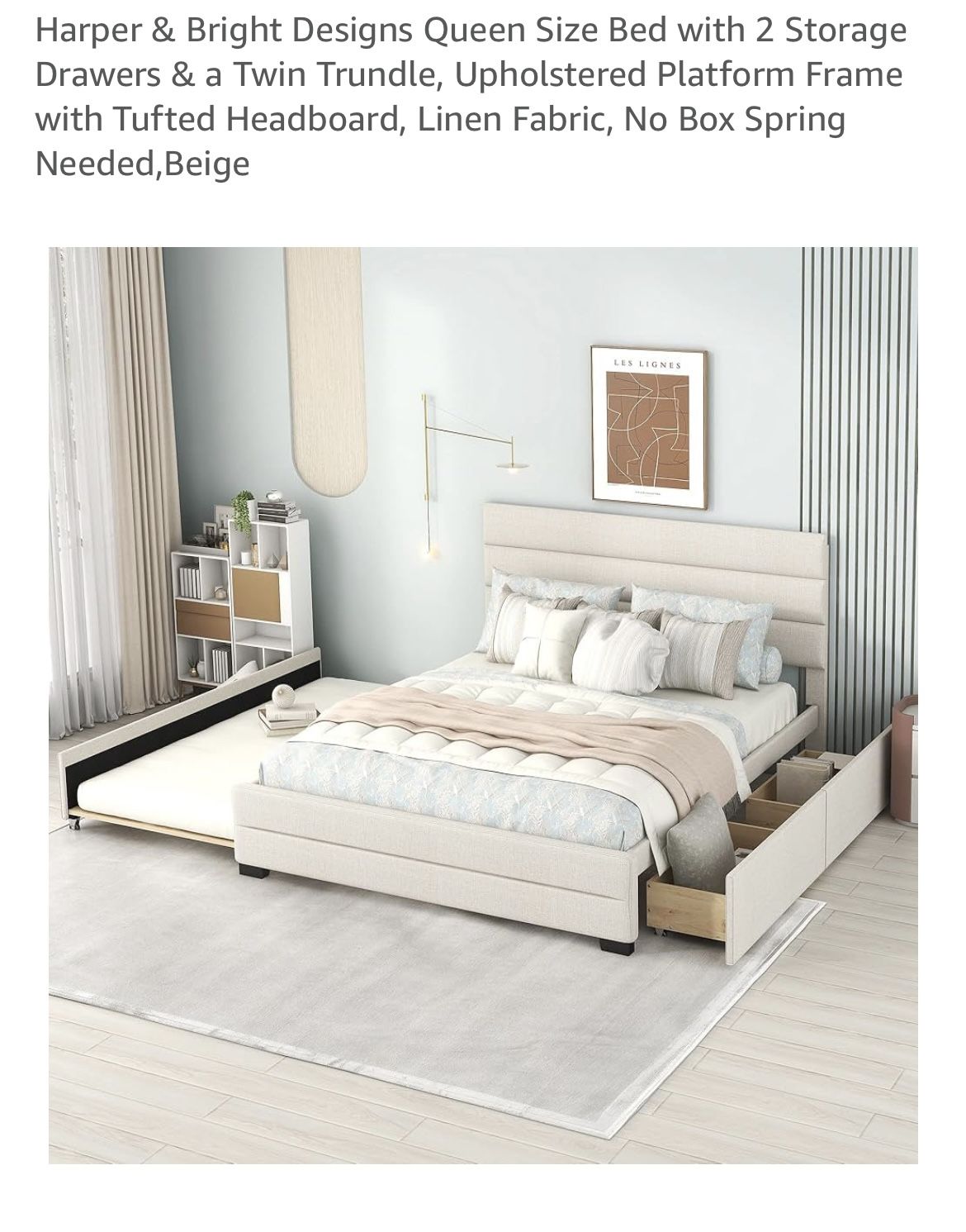 Queen Top Trundle bed