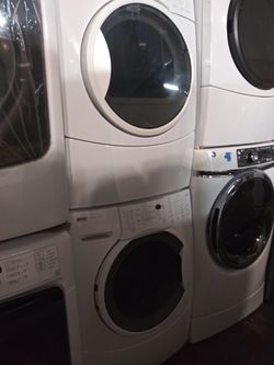 Kenmore front load washer and dryer set working perfectly with 4 months warranty