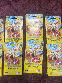 One piece trading cards 8 booster packs