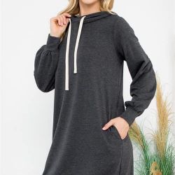 Plus Size Hoodie Dress