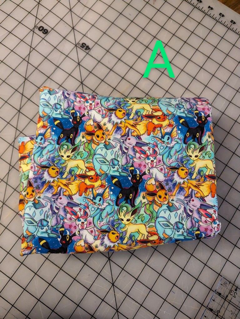 Pokemon Eevee Evolution Fabric Cotton Lycra Stretch