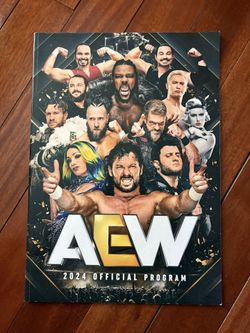 2024 AEW Official Program w/ Several Autographs