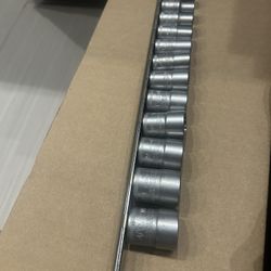 12 Piece MAC Tools SPLINE Hex Metric 8-19 mm 3/8” Dr Set Socket