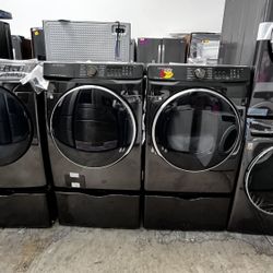 5.0 Cu Ft SAMSUNG WASHER AND GAS DRYER