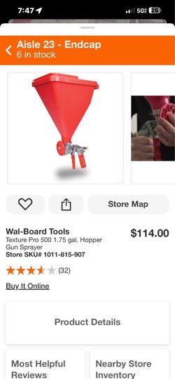 Wal-Board Tools Texture Pro 500 1.75 gal. Hopper Gun Sprayer